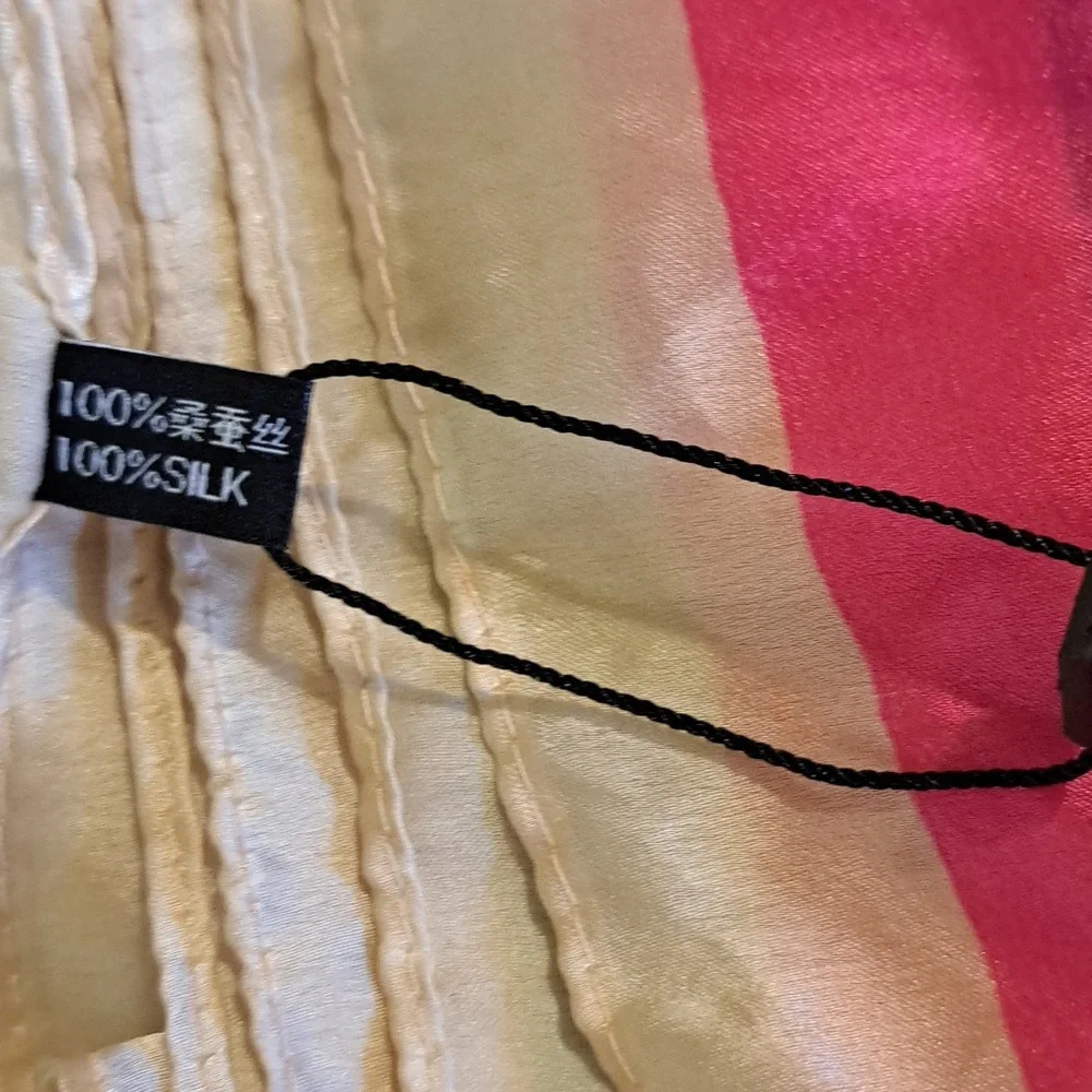 Multicolor Silk Scarf With A Horse Motif